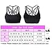 LYZ Women's Padded Sports Bra Criss Cross Back High Impact Strappy Yoga Bra Black Medium