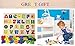 GYBBER&MUMU Alphabet Blocks Colorful Jigsaw Blocks Board Wood ABC Letters Puzzle (Uppercase)