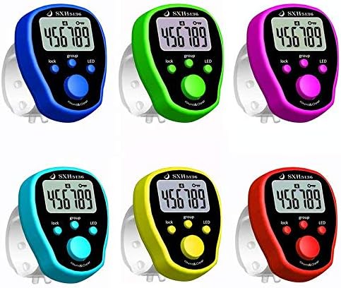 OSAYES Mini Stitch Marker And Row Finger Counter LCD Electronic Digital Tally Counter For Sewing Knitting Weave Tool Random Color