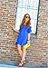 Createearth Women's Off The Shoulder Half Sleeves Peplum Hem Dress