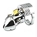L-FC Metal Steel Cage Chasti Devices Male Briefs Anti-Off with 5 Rings