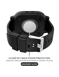 Estuche impermeable Apple Watch para 40mm Apple Watch Serie 4, EFFUN IP68 Impermeable a prueba de golpes Resistente a los impactos Estuche Apple Watch Resistente y resistente iWatch + 2 Soft Silicone Apple Watch Band Negro