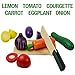 Wooden Cutting Food Toys for Toddlers - Fruit Vegetable Pretend Play Children Kid Educational Toy by NimNik