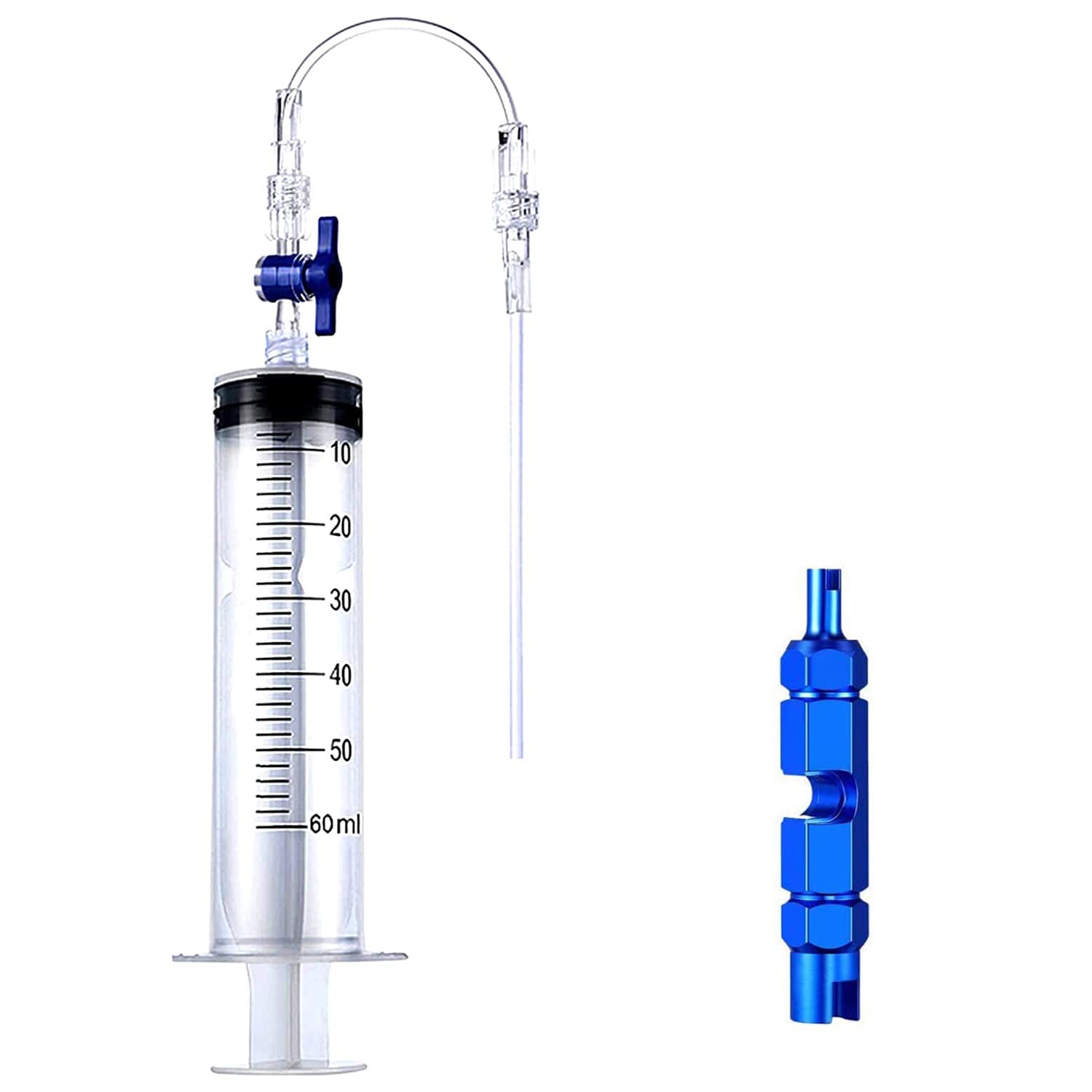 TuoTu Bicycle Tubeless Tire Sealant Injector Syringe and Valve Core Removal Tool