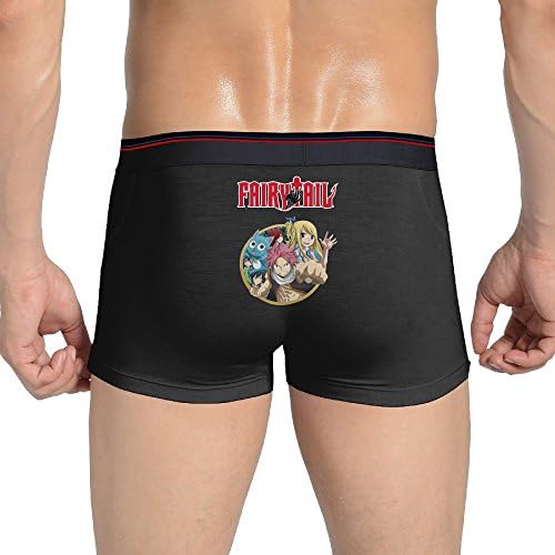 NGG Sexy Fairy Manga Tail Seamless Stretchable Boxer Panties For Fashionable Men Black L