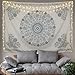 BLEUM CADE Tapestry Mandala Hippie Bohemian Tapestry Wall Hanging Medallion Floral Art Tapestry Wall Hanging Indian Dorm Decor for Room