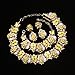 Holylove 7 Colors Crystal Vintage Statement Necklace Earrings (Yellow-8041BE yellow set)
