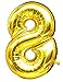 GOER 42 Inch Hot Pink 2026 Number Foil Balloons,2026 Graduation Decorations New Year Eve Festival Party Supplies