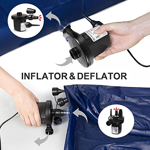 image for mixigoo Electric Air Pump Portable Inflator Pump Deflator Pump Quick-f