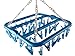 Groupcow Clip and Drip Hanger Clothes Hanger Drying Rack 32 Clips (Blue)