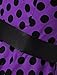 Dressystar Vintage Polka Dot Retro Cocktail Prom Dresses 50's 60's Rockabilly Bandage Purple Black Dot M