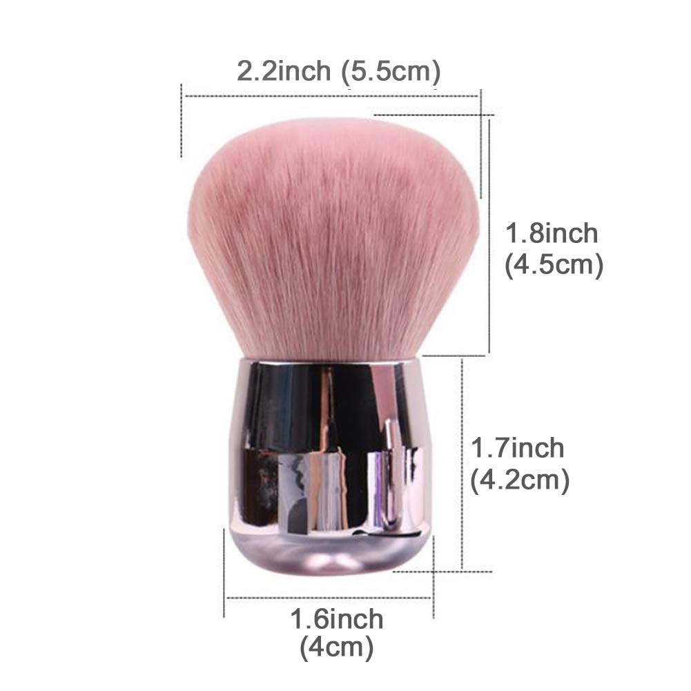 JOSALINAS Kabuki Foundation Makeup Brushes Round Top for Face Blusher Liquid Powder Blend and Contour Tool and Mineral BB Cream, Round: Beauty