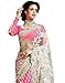 Femiss Net & Georgette Pink Saree With Blouse,Pink,Free size