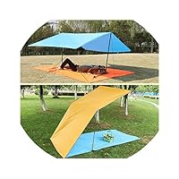 Naughty Boy Lucas 3M3M Outdoor Ultralight Tarp Sun Shelter Canopy Outdoor Camping Tent Mat Footprint Waterproof Pinic Beach Mat,Orange 300X300Cm