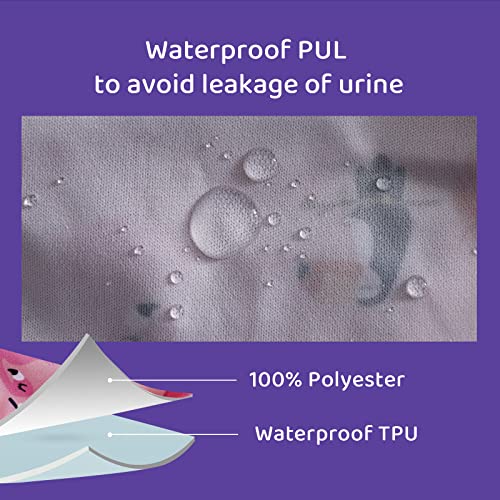 BISENKID 6 Packs Waterproof Rubber Training Pants for Toddlers Potty