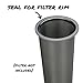 County Line Kitchen Replacement Seals for Cold Brew Filter with Stainless Steel Lid or Ball White Plastic Lids - 3 Pack