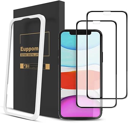 Amazon 端浮き防止 気泡ゼロ 2枚セット Euppom Iphone11 Iphonexr ガラスフィルム 全面保護 フィルム 日本素材旭硝子製 高透過率 貼り付け補助器付き Iphone11 Xr スクリーンプロテクター 通販