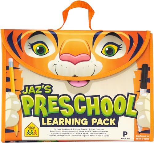 School Zone Get Ready Preschool Learning Playset: Pre-K, Workbooks