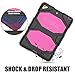 SEYMAC iPad Mini Case for iPad Mini 5 2019/ Mini 4 2015, Shockproof Sturdy Kids Protective Case with Screen Protector, Rotating Kickstand,Handle Strap for iPad Mini 5th/ Mini 4th Gen, Pink