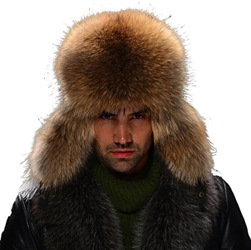 URSFUR Silver Fox Fur Leather Russian 