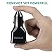 Nekteck Quick Charge 3.0 36W 2 Ports USB Rapid Turbo Car Charger Adapter for Samsung Galaxy S7/S6/ Edge/ Edge+, Note 5/ 4 / Edge, Nexus 6, HTC M9, Xperia Z3/ Z2, Moto X, LG G4 G5 and More, Black
