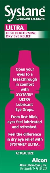 SYSTANE ULTRA LUBRICANT EYE DROPS, ARTIFICIAL TEARS FOR DRY EYE, TWIN PACK, 10-ML EACH