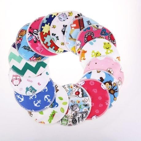 Babygoal Breastfeeding Pads(24 Pack), Reusable Washable Bamboo Nursing Pads