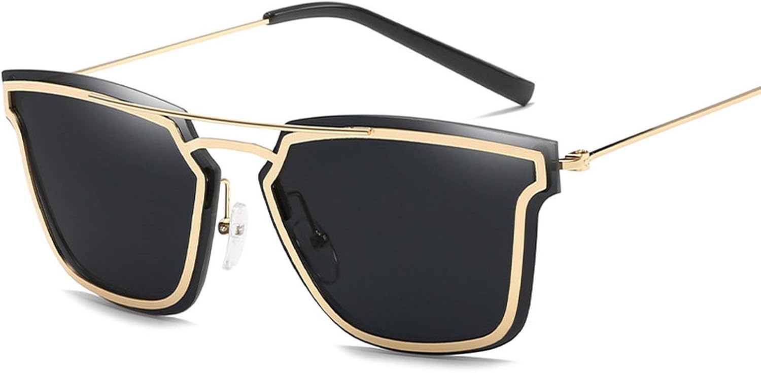 New sunglasses trend sunglasses personality metal glasses color film ladies sunglasses