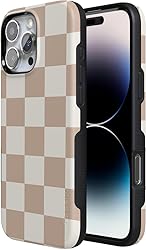 Casely iPhone 16 Pro Max Case Neutral Checkerboard