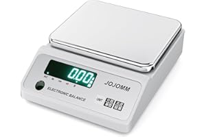 JOJOMM Lab Scale 3000g x 0.01g High Precision Electronic Balance,0.01g Accurate Analytical Balance Lab Scale,Digital Industrial Scientific Gram Scale for Kitchen,Labs,Jewelry(3000g, 0.01g)