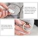 IKEPOD Rex Rabbit Fur Keychain, Fluffy Real Bunny Keyring, Soft Cute Pom Pom Ball Doll Pendant Key Chain, Plush Charms for Car/Handbag - Light Blue