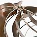 Bits and Pieces - Mini Orb Wind Spinner Garden Stake - Small Wind Sculpture for Your Garden, Lawn or Patio - Whirligig Made of Durable Iron - Kinetic Wind Mill