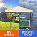 Tangkula 9.8' x 9.8' Canopy Cover Outdoor Patio Gazebo Replacement Top Cover Wedding Party Event Tent Cover Heavy Duty Durable Waterproof Sun Snow Rain Shelter 1-Tier or 2-Tier 3 Color (1-Tier, Beige)