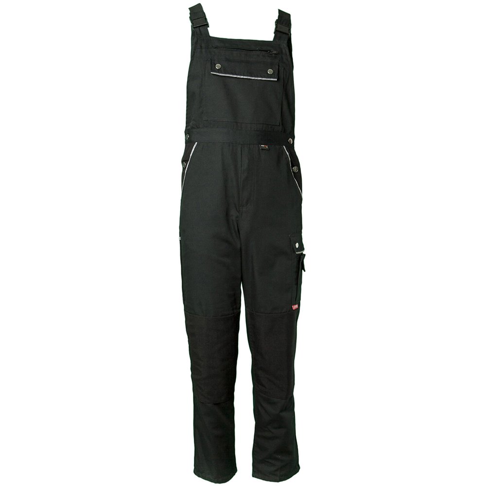 Planam 2134050 Size 50 "Canvas 320" Dungarees - Black