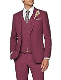 Wangyue Mens Suit Wedding Suits for Men 3 Piece