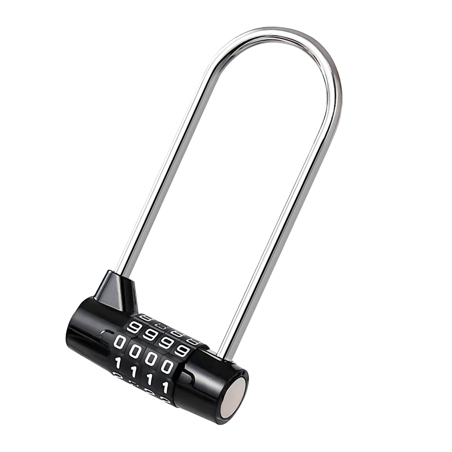 Qrity Cabinet Locks, Refrigerator Lock, 4 Digit Combination Padlock, Lengthened Beam Locker, Wardrobe Lock Gym Locker