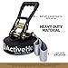 Backyard Ninja Course for Kids - 56' Slackline to Fit Most Trees - Monkey Bar Gymnastic Obstacle - 8 Warrior Attachments - 3 in 1 Deal - Bonus Handle, Ratchet Cover + American Portable Bag Included