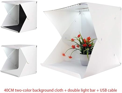 Equipo fotográfico portátil de Photo Boo de Mini Cabina de Tiro portátil Caja de luz de