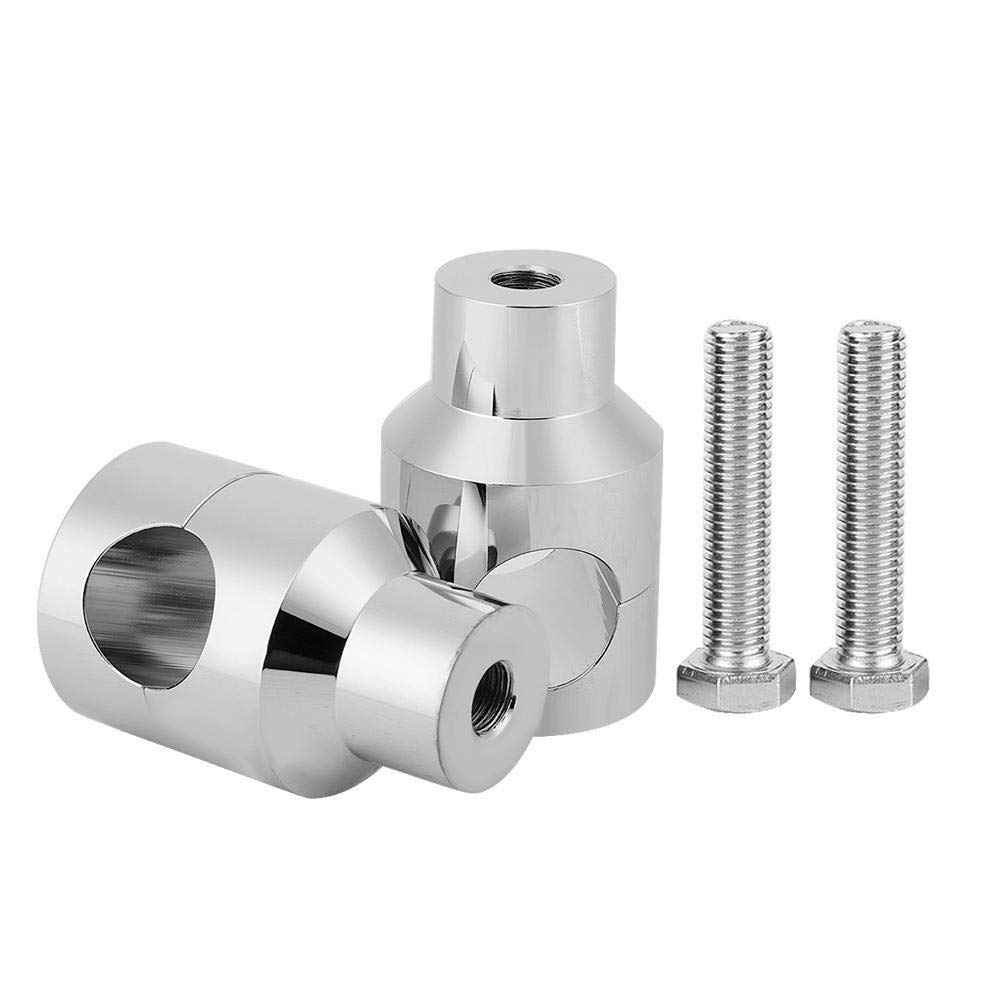 Broco Motorcycle Lift, Pair 25mm Lift Handlebar Riser Aluminium Alloy for Motorcycle Modification (Electrosilvering)