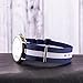 Clockwork Synergy® Classic Nylon Nato watch straps bands (16mm, Navy/White)