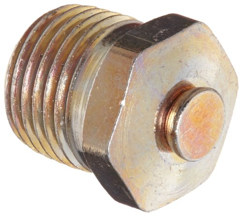 Alemite 47100 Pressure Relief Fitting, Straight, 45 - Max. 80 psi Relief Pressure, OAL 1/2