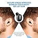 Mpow EM1 Bluetooth Earpiece, V4.1 Wireless Headphones, 6-Hr Playing Time Mini Bluetooth Earbud with Microphone, Invisible Car Bluetooth Headset for Cell Phone (One Pcs, Two Charger), Black