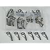 Silver-Saltwater-Ceramic-Fishing-Rod-Guides-Tip-Tops-Repair-30Pcs-30-45mm