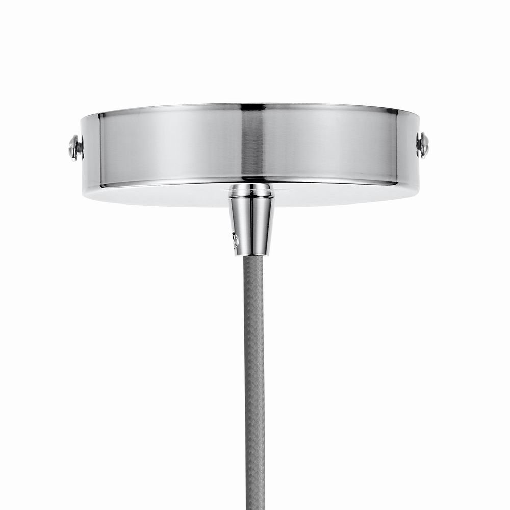 VLIKE PL06 Silver Ceiling Rose Light Pendant Fitting Vintage Retro