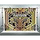 FHZON Backdrop 10x7ft Great Gatsby Happy Birthday Photo Photography Background Black Gold Golden Banner Party Themed Wallpaper Video Studio Shoot Props LXFH566