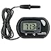 Zacro AH061 Submersible Aquarium Heater of 300W with Visible Temperature and Floating Thermometer with Suction Cup, Black