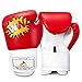 SKL Kids Boxing Gloves 4oz Training Gloves for Children Cartoon Sparring Boxing Gloves Training Mitts Junior Punch PU Leather Age 5-12 Years(Red)