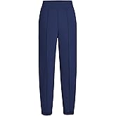 AFITNE Women’s High Waisted Dress Casual Pants Stretchy Pull On Work Business Slacks Comfy Office Trousers with Pockets