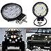 Dr.OX 10PCS 4 Inch LED Work Light Bar 27W Round Spot Beam for Off- road Van Jeep SUV Truck Car ATV 4WD 4x4 RV UTE Tractor Vehicle Boat Driving Work lights Fog Lamp