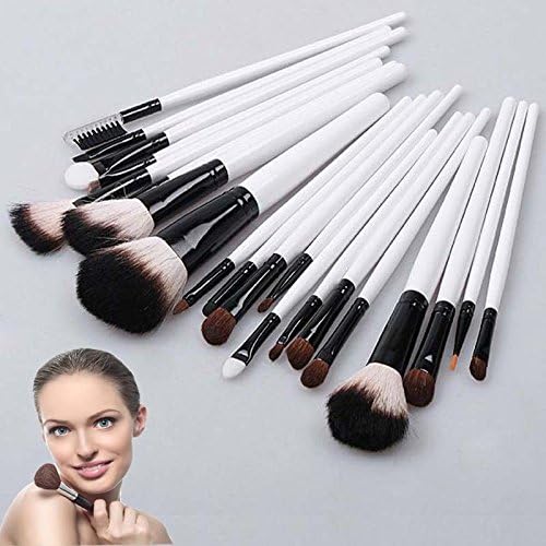 Hyalo (TM) 20 PCS Cosmetic Accessories Professional Makeup Brushes Set + Beige Plaid Pouch Bag Wholesale